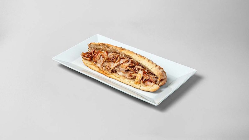 Sandwich βρώμικο γύρος κοτόπουλο