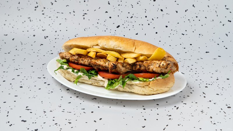 Sandwich βρώμικο καλαμάκι κοτόπουλο