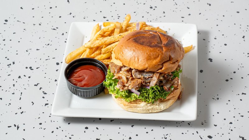 Γύρος χοιρινός burger